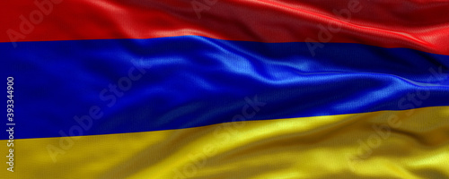 Waving flag of Armenia - Flag of Armenia - 3D flag background