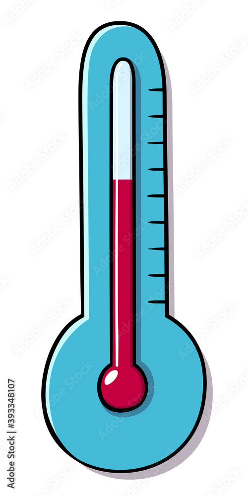 Wall Thermometer doodle vector illustration Wall Thermometer doodle vector illustration