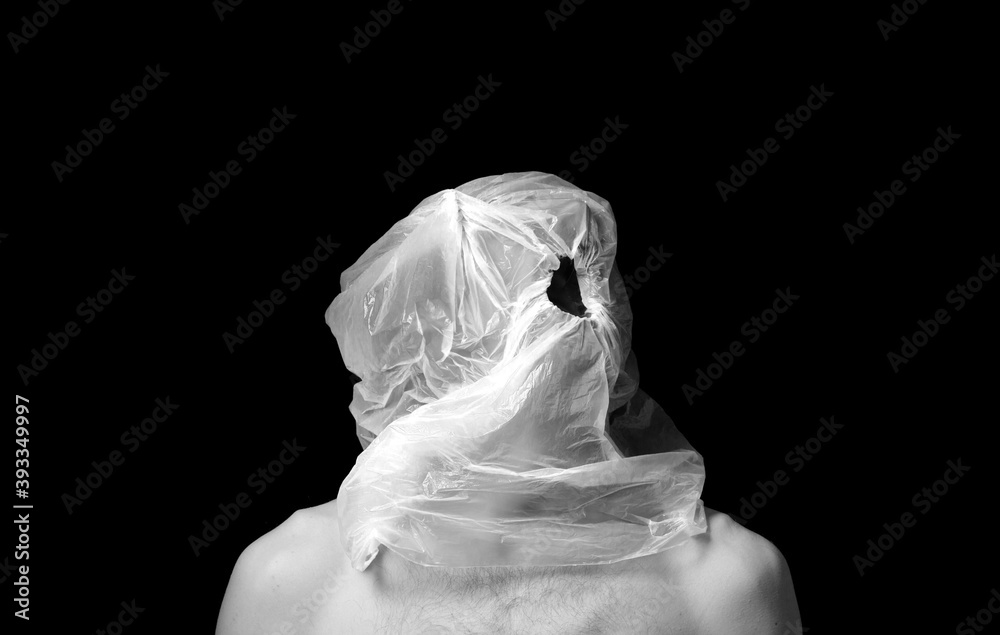 portrait strangulation, plastic bag on head portrait strangulation, plastic bag on head