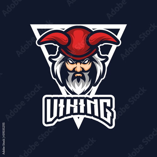 Viking mascot design, For esport logo, sticker, t-shirt and more.
