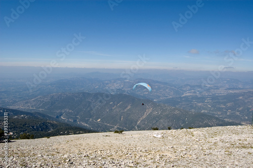 mont ventoux view north with parascender