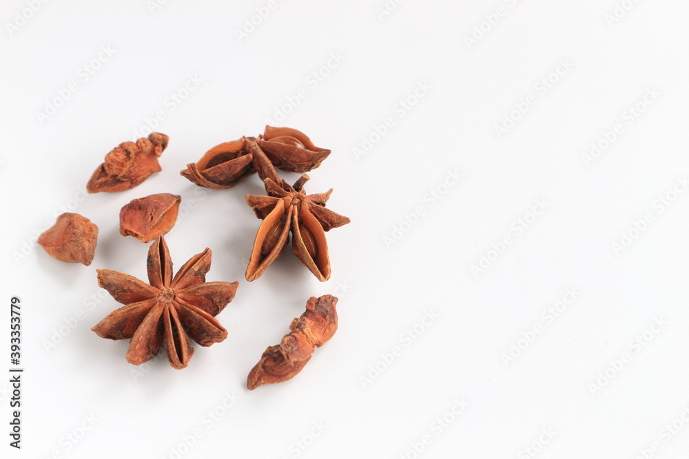 Spices and herbs on white background. Spices and herbs on white background.