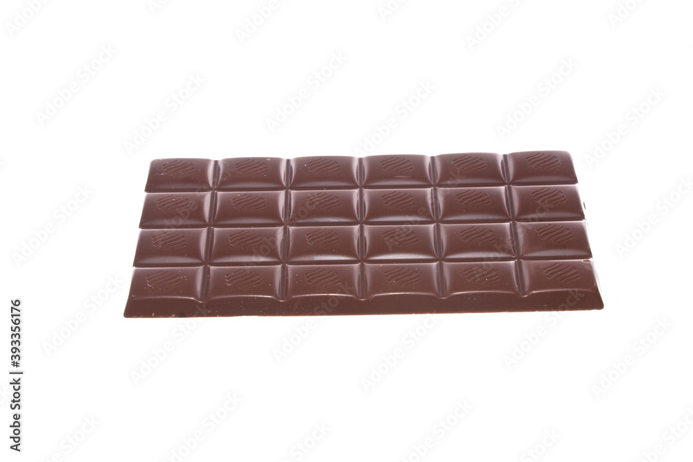 Fototapeta premium black chocolate isolated on white background