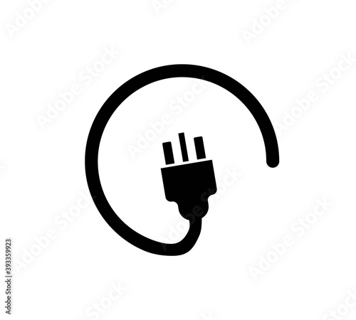 uk electric plug icon on white background. Vector