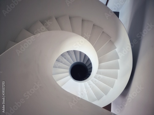 Modern spiral staircase photo