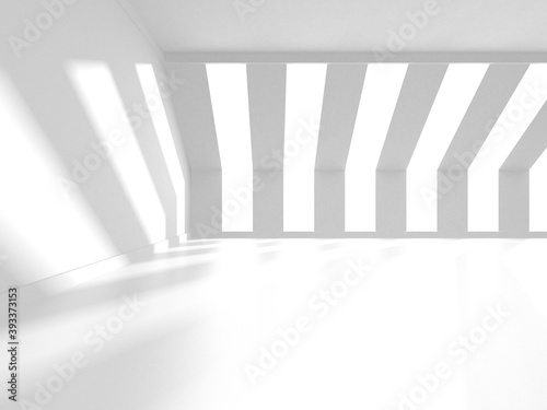 Abstract White Architecture Design Concept