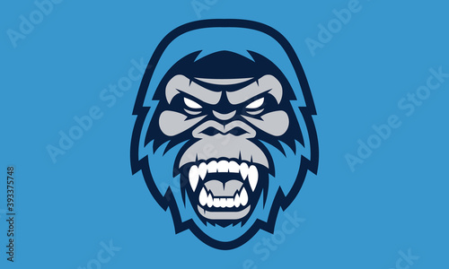 Yeti sports vector mascot logo design
