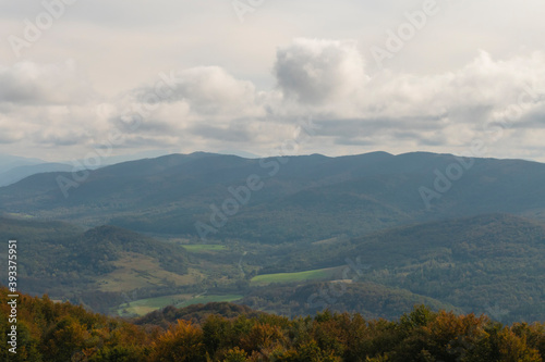 Europe  Poland  Podkarpackie Voivodeship  Bieszczady  Polonina Carynska - Bieszczady National Park. View from Polonina Carynska.