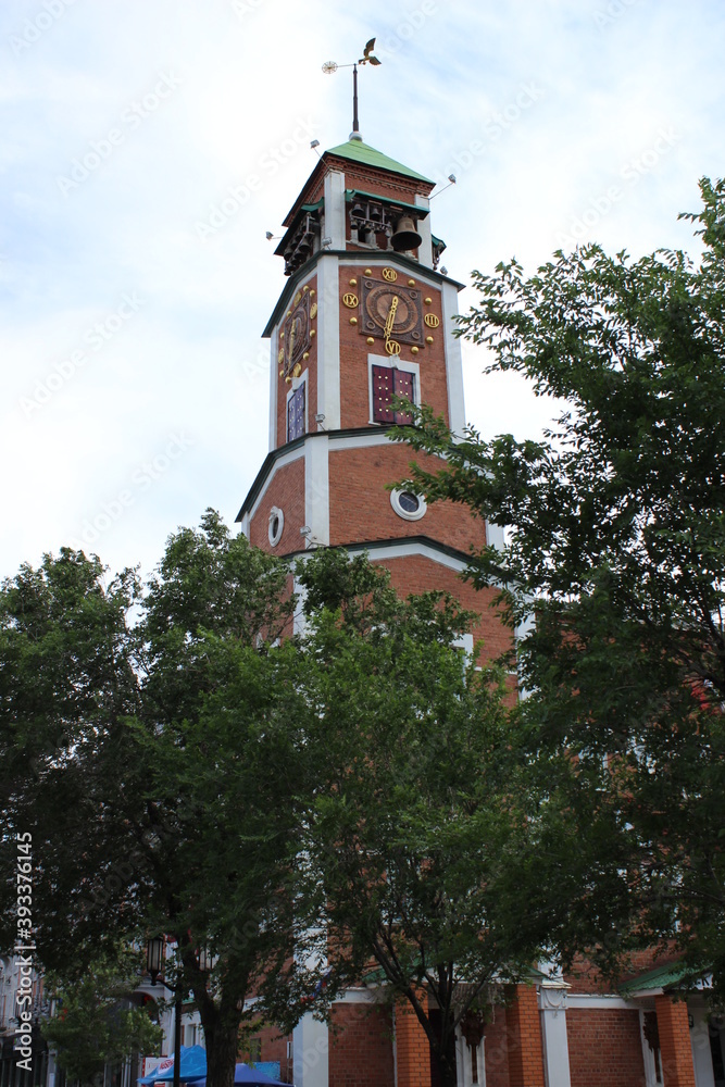 Naklejka premium church in the city