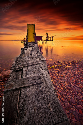 Uçmakdere is a neighborhood of Şarköy district of Tekirdağ province where fishermen stay and catch fish. photo