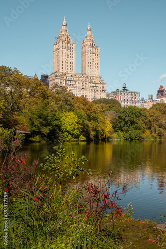 New York City - USA - Oct 31 2020: Beautiful Foliage Colors of New York Central Park © Edi Chen