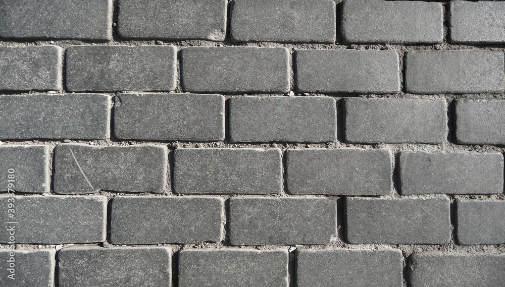 Brick wall made of stone blocks colorless in black and white shot close up Brick wall made of stone blocks colorless in black and white shot close up