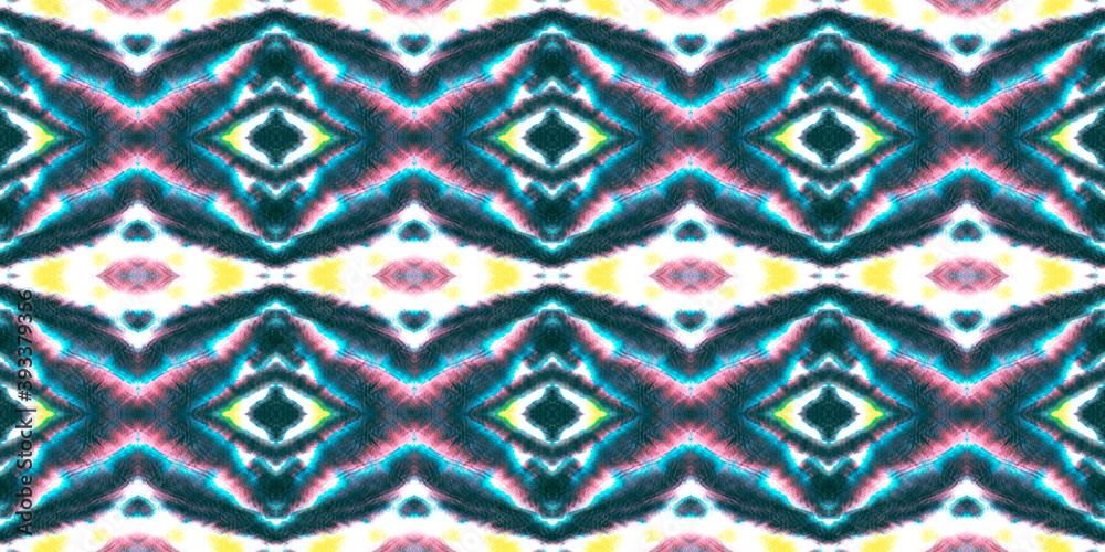 Seamless Watercolor African Pattern. 