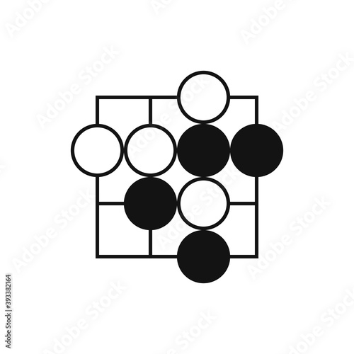 Go game icon vector. Trendy flat go game icon from sport collection isolated on white background.