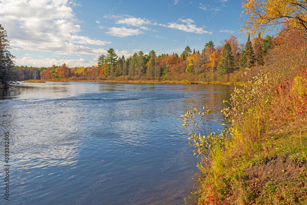 AuSable River, Huron National Forest, Alcona County, Michigan Stock