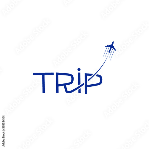 Trip logo. Travel logo isolated on white background