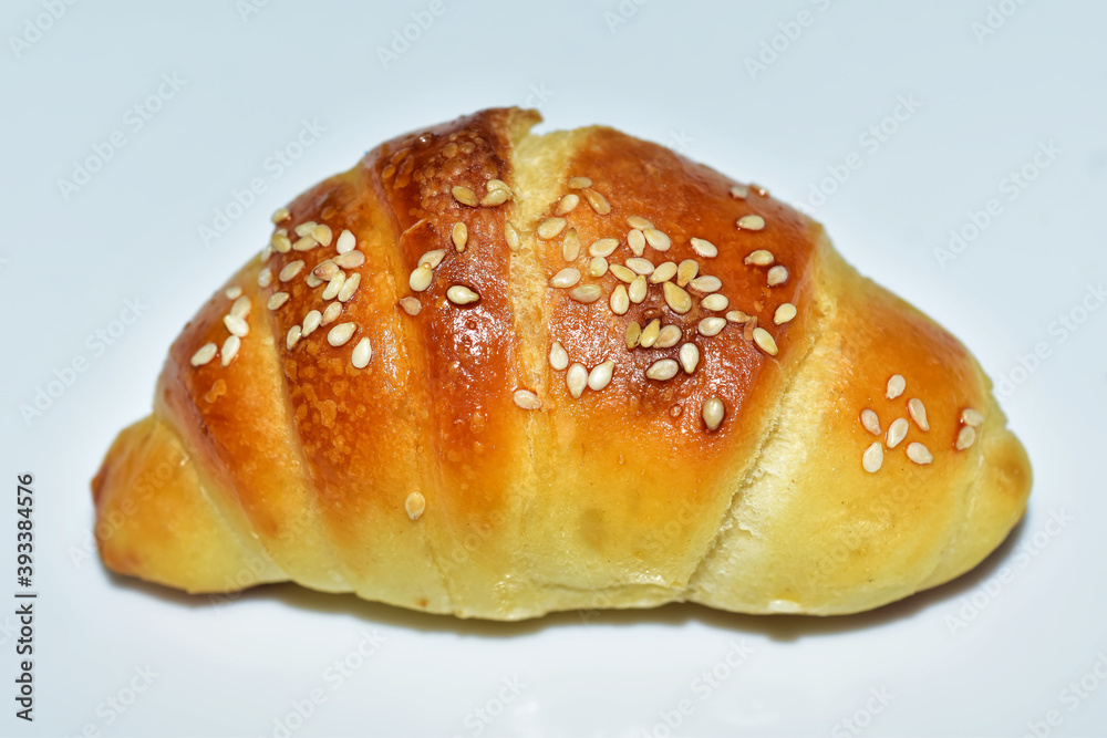 isolated crescent bread roll isolated crescent bread roll