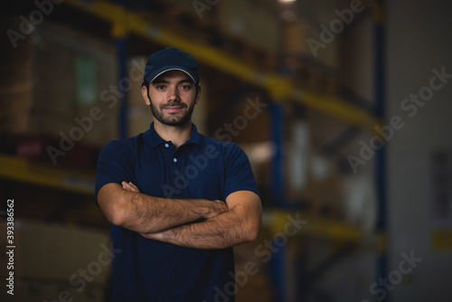 Portrait of a foreman in an...