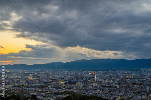 京都の将軍塚からの眺め