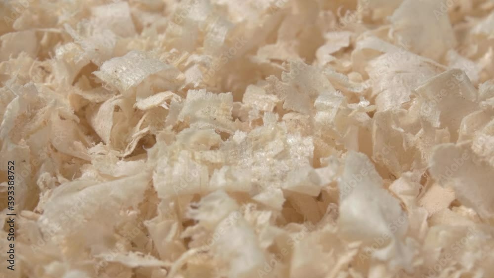 Close-up sawdust. Waste from sawing wood. Close-up sawdust. Waste from sawing wood.
