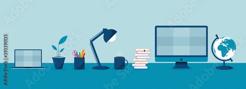 tavolo, scrivania, lavoro, lavorare, 