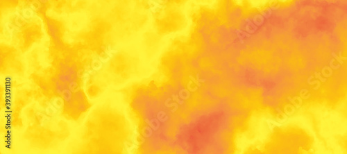 abstract golden clouds, yellow sky