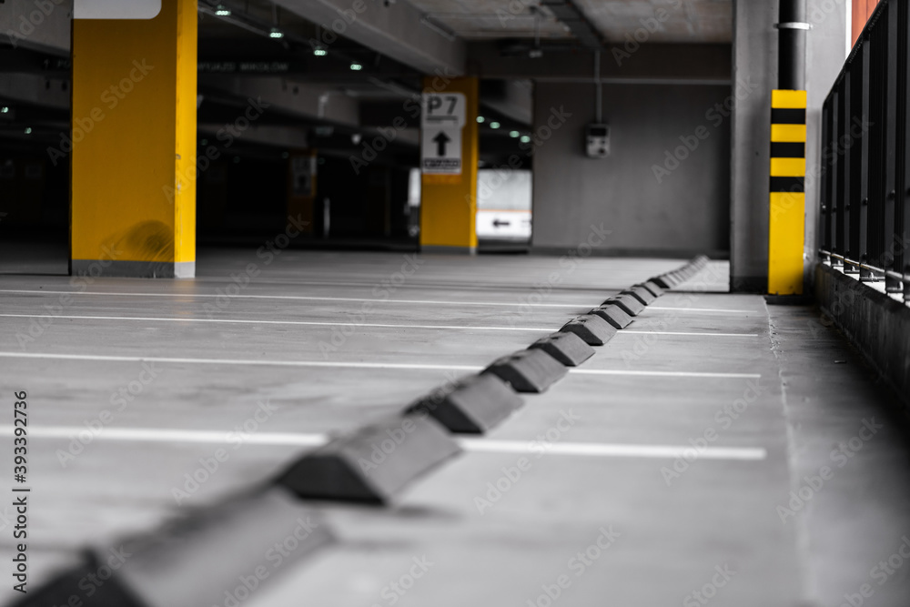 Empty airport parking during coronavirus pandemic