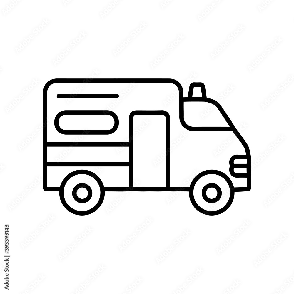 Ambulance Patient Hospital transport line icon Ambulance Patient Hospital transport line icon