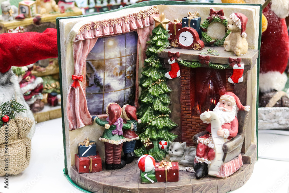christmas composition. traditional christmas toy fair christmas composition. traditional christmas toy fair