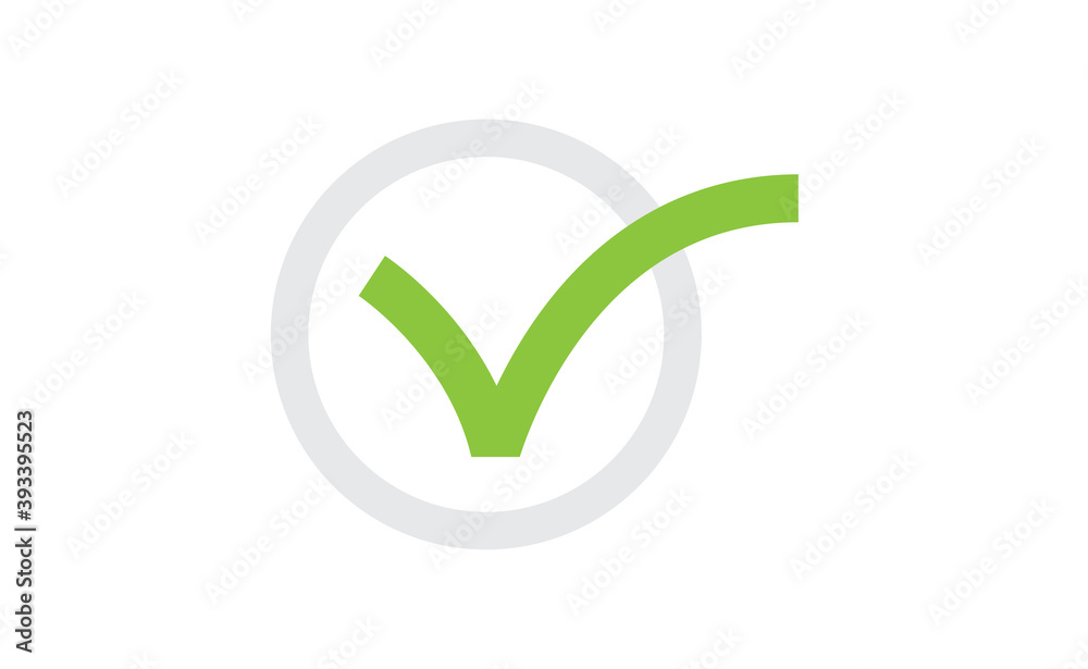 Tick check mark vector icon. Green approval symbol. Tick check mark vector icon. Green approval symbol.