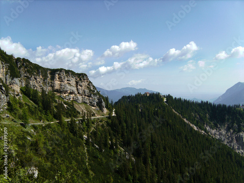 Fototapeta Naklejka Na Ścianę i Meble -  Osterfelderkopf at Alpspitze via Ferrata in Garmisch-Partenkirchen, Bavaria, Germany