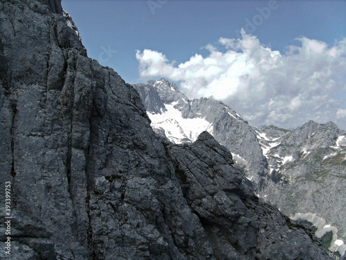 Mountain Alpspitze, East side, in Garmisch-Partenkirchen, Bavaria, Germany photo