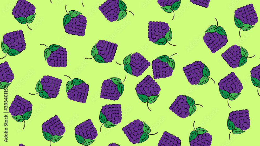 Bunch of wine grapes with leaf seamless pattern. Vector illustration for organic food textile, print, poster, fabric, website, app, article. Wine shop and grapes farm design Bunch of wine grapes with leaf seamless pattern. Vector illustration for organic food textile, print, poster, fabric, website, app, article. Wine shop and grapes farm design