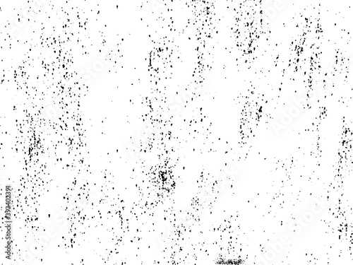 Black Vector Material Effect. Overlay Old Rubber Texture. Retro Faded Brush Pattern. Dry Aged Splash Scratches. Distressed Damaged Paint Backdrop. White Surface.