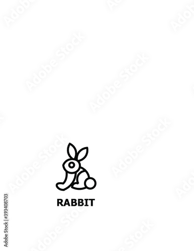 rabbit logo vector online