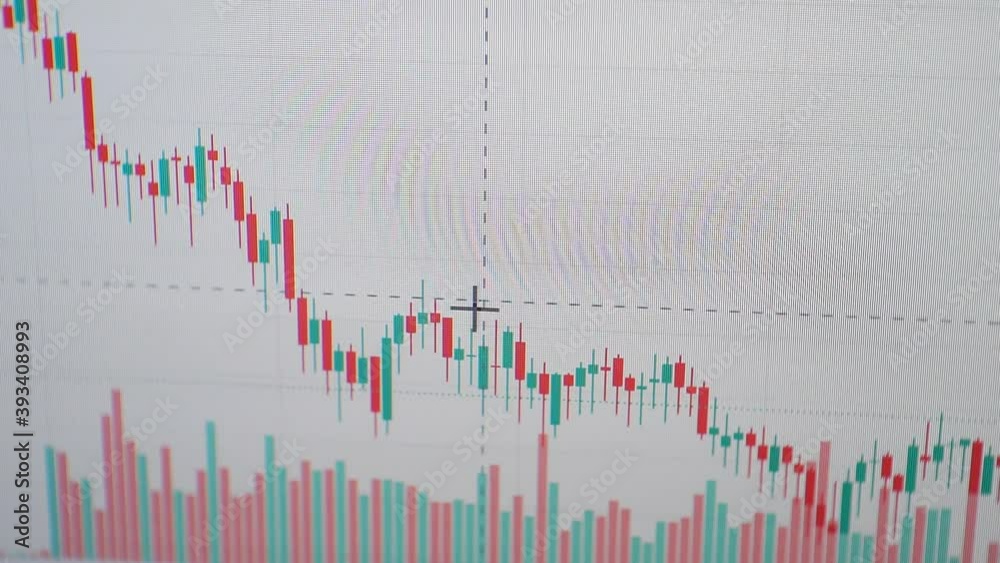 Stock market financial data moving on the screen. Economic indicators closeup. Stock market financial data moving on the screen. Economic indicators closeup.