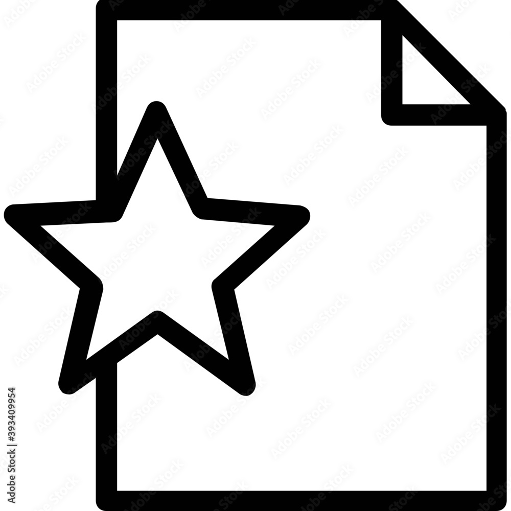 Obraz premium Empty wish list icon in simple outline design 