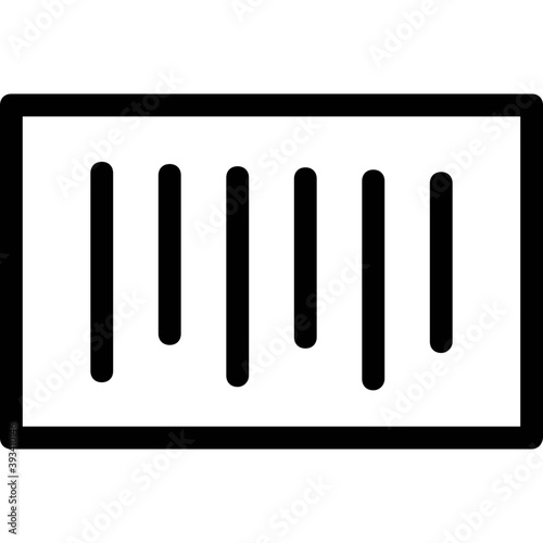  A product verification code  barcode line vector icon 