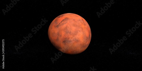 Picture of Mars the Red Planet - 3d representation