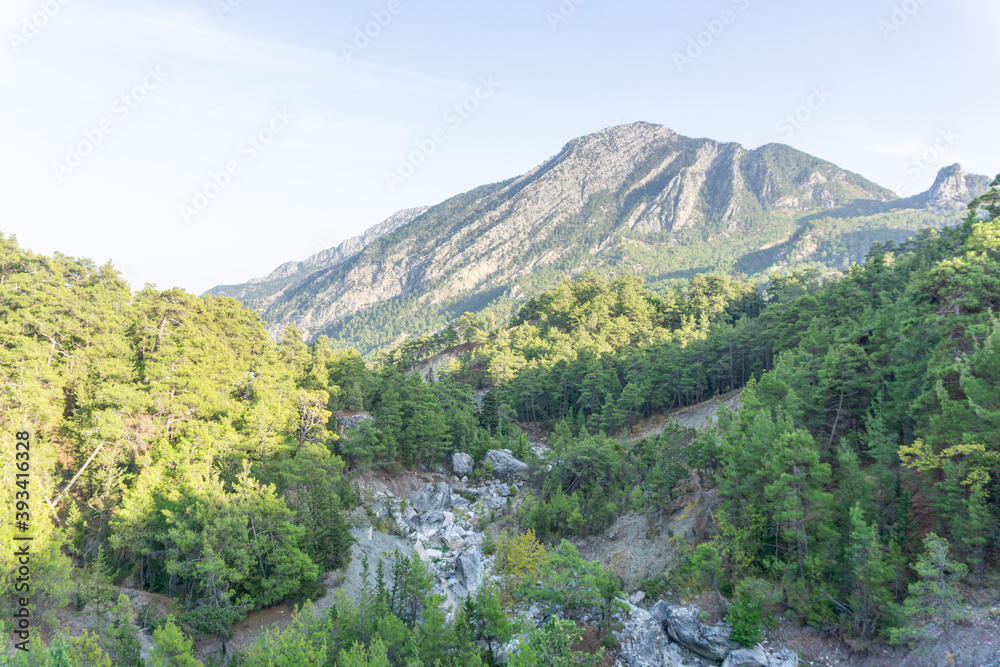 Beautiful nature landscapes in Turkey mountains. Lycian way is famous among hikers