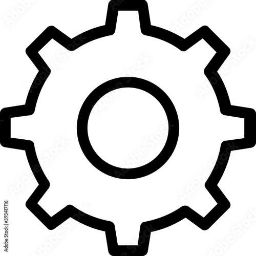 
Cog Line Vector Icon
