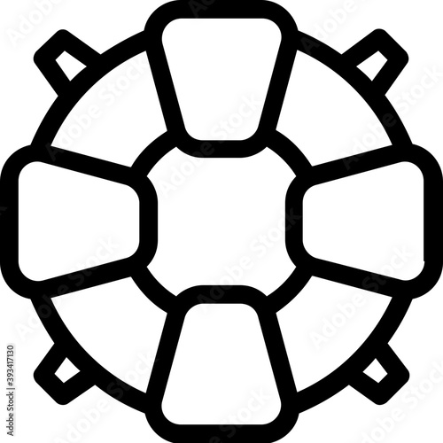 
Lifeguard Line Vector Icon
