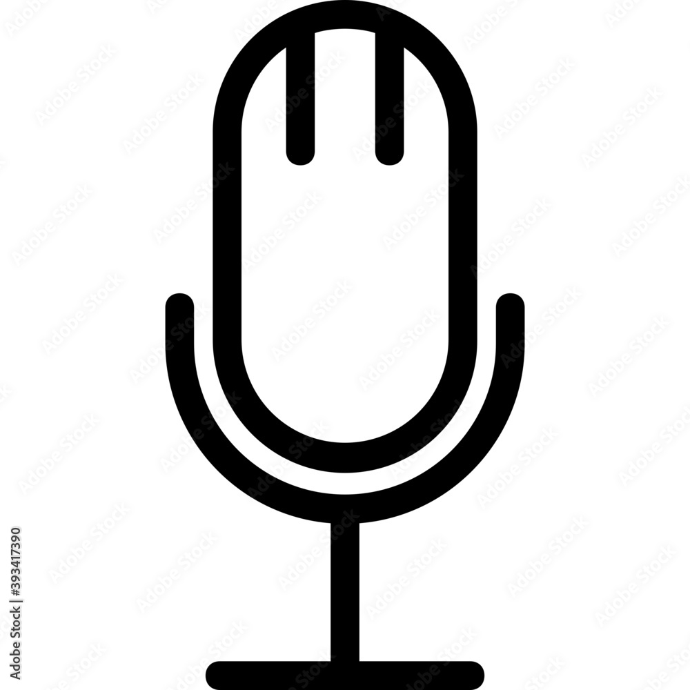 Microphone Line Vector Icon
Microphone Line Vector Icon