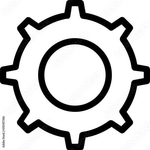 
Cog Line Vector Icon
