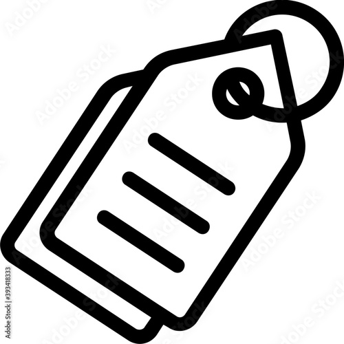  
Price Tag Line Vector Icon
