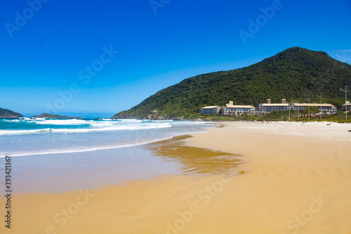 areia em Praia tropical do sul do Brasil, ilha de Florianópolis, Praia do Santinho, Florianopolis, Santa Catarina