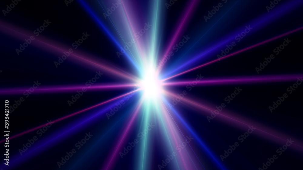 Obraz premium abstract star burst flash laser beam illustration