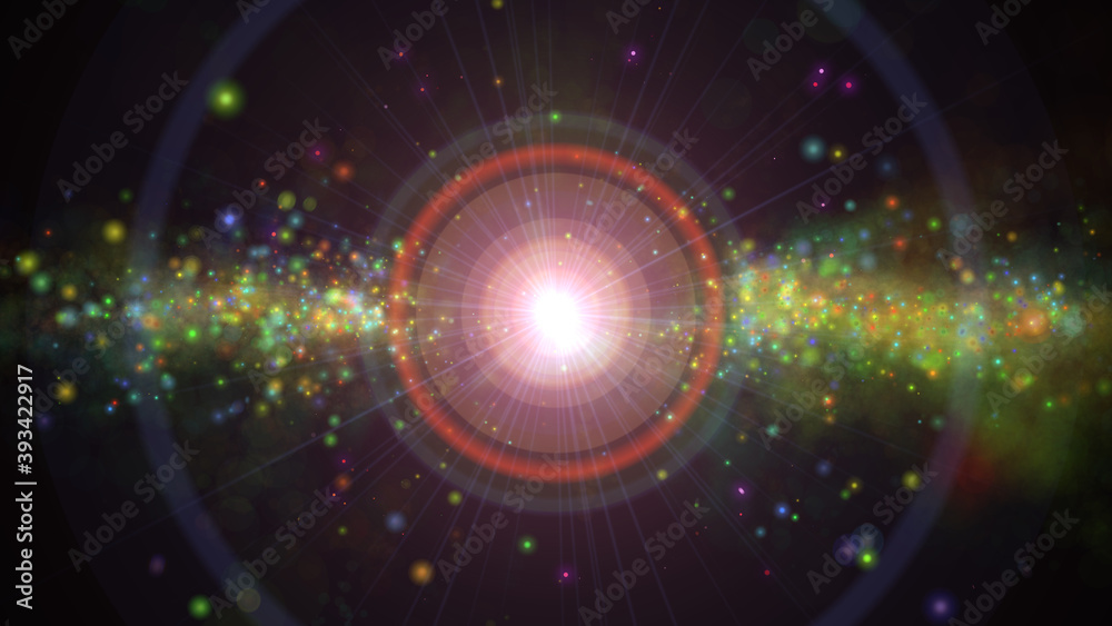 Obraz premium Star explosion in a galaxy of an nebula