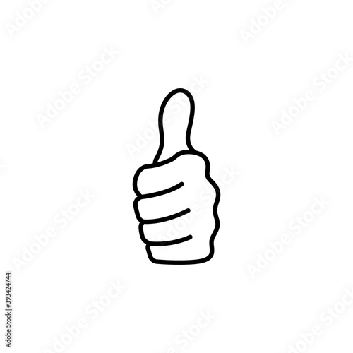 Thumb up icon vector illustration