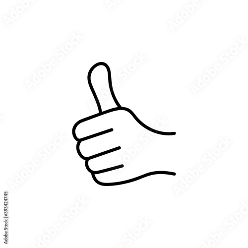 Thumb up icon vector illustration